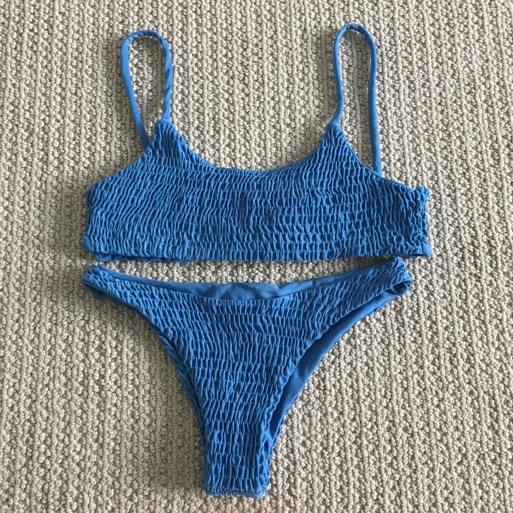 Blue bikini